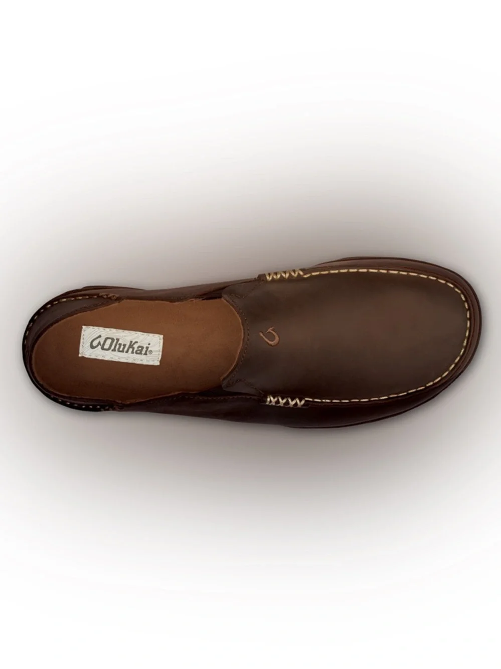 Olukai Moloā Men's Leather Slip-On Shoes